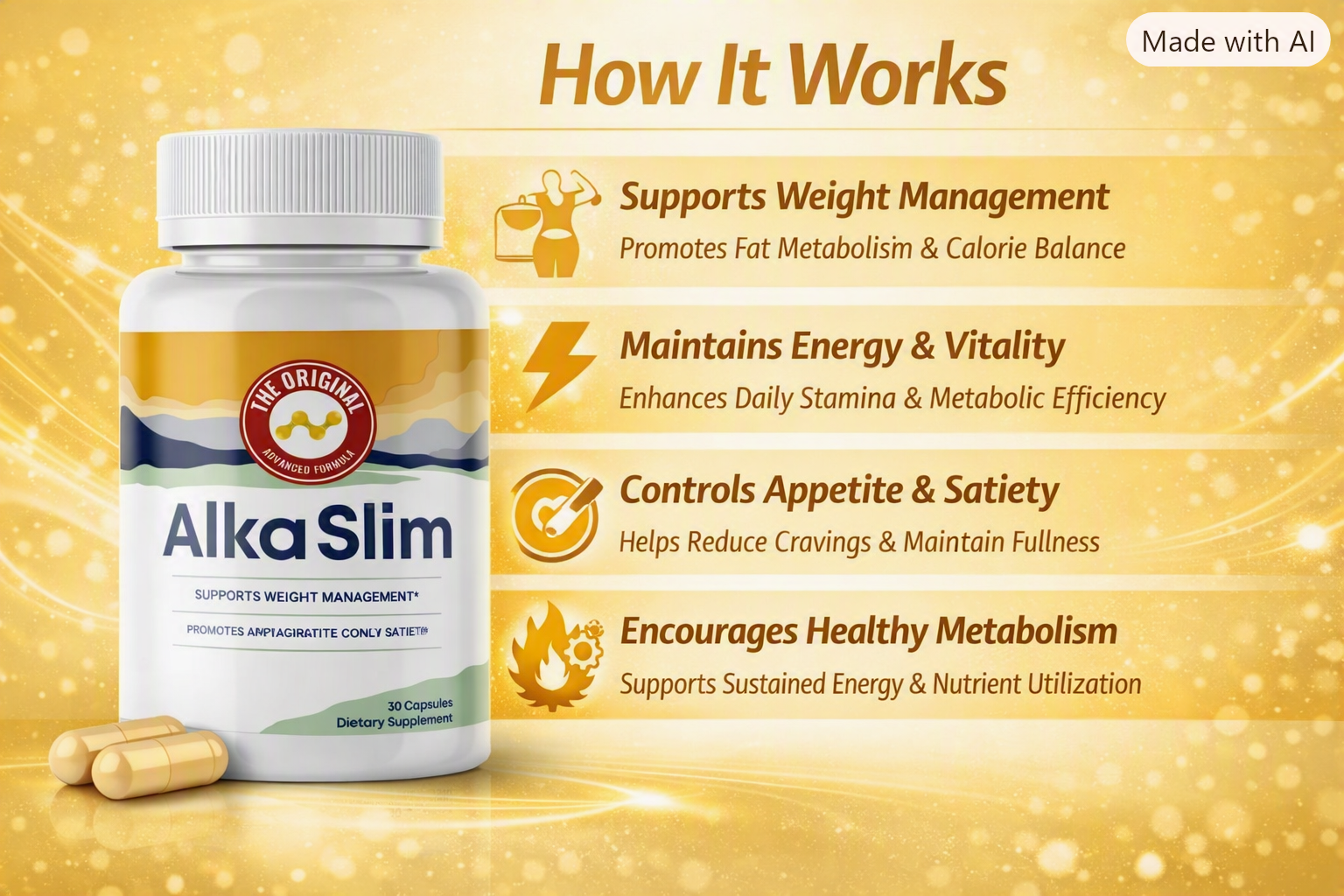 How AlkaSlim works — fibre gel, sugar-enzyme support and daily satiety